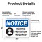 Signmission 7 in Height, 10 in Width, Plastic, Rectangle OS-2PACK-NS-P-710-L-13385 - alternate 5